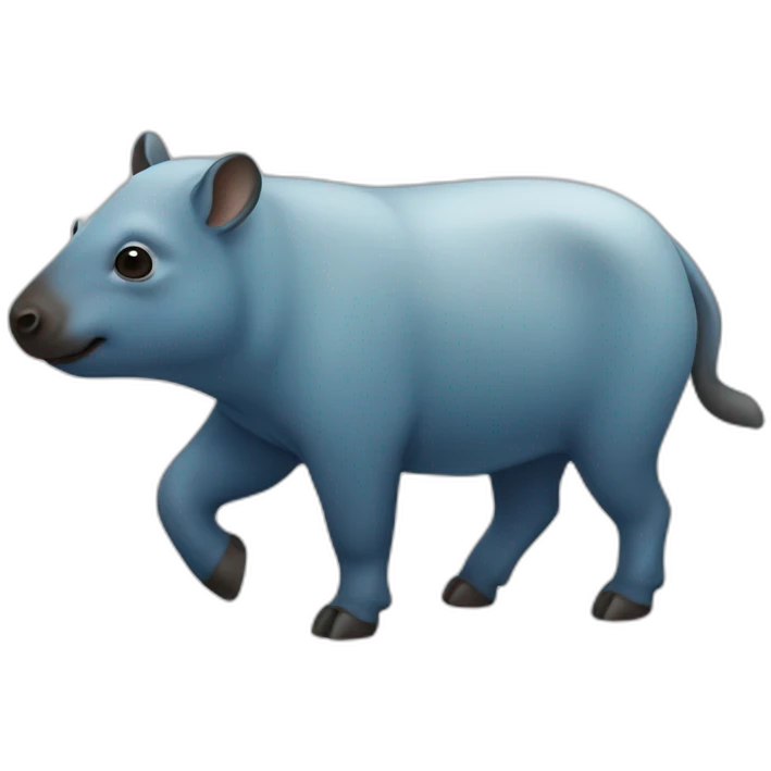 Tapir-blue emoji