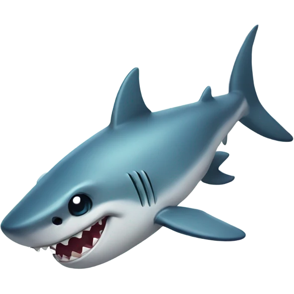 Cute shark emoji