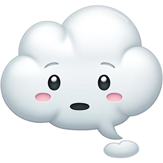 blank white thought bubble emoji