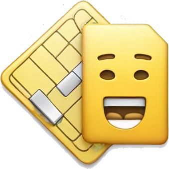 Sim card + run  emoji