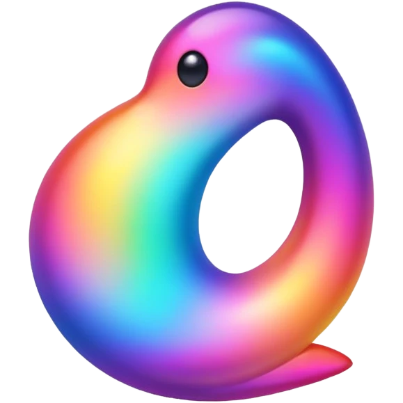 Colorful gradient creature  emoji