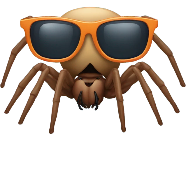 Spider with sunglasses emoji
