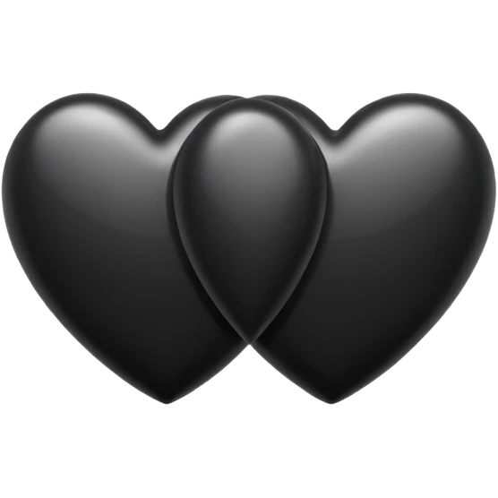 two black hearts💕 emoji