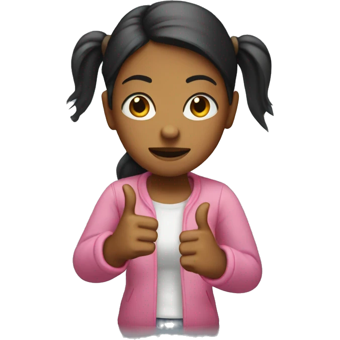 Girl with two thumbs down  emoji