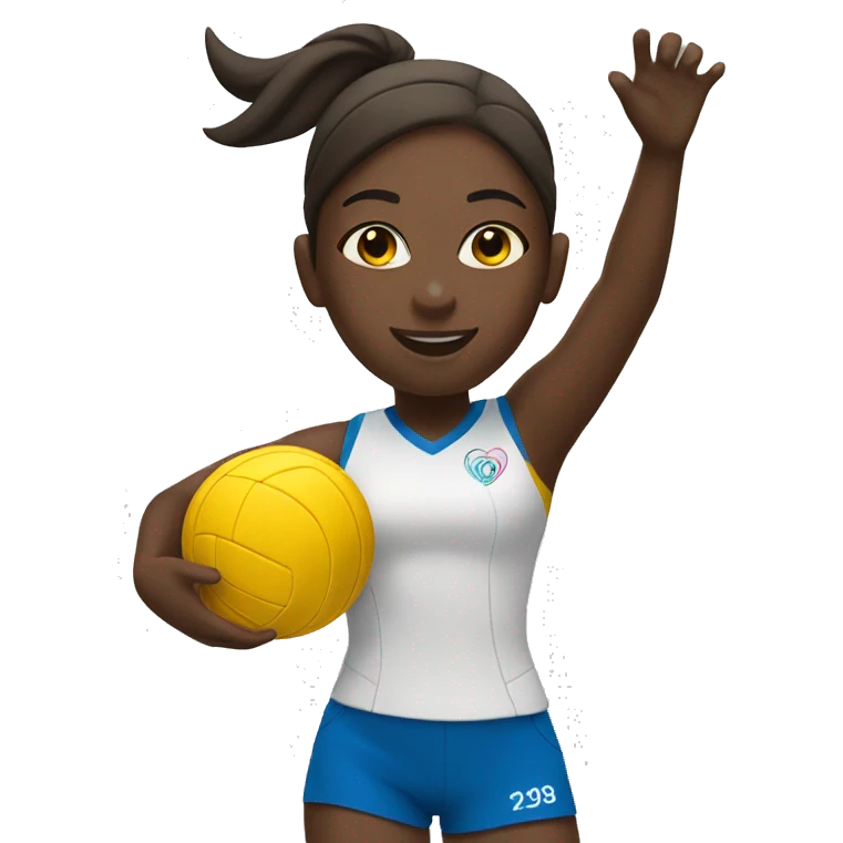 summer olympics girl playing volleyball emoji