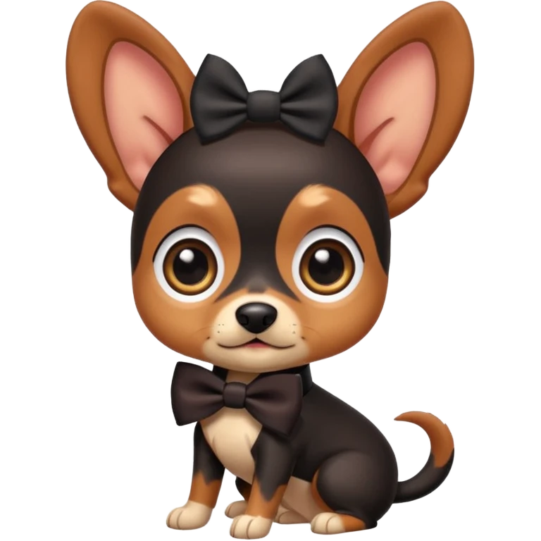 Cute Pincher dog cute theme emoji