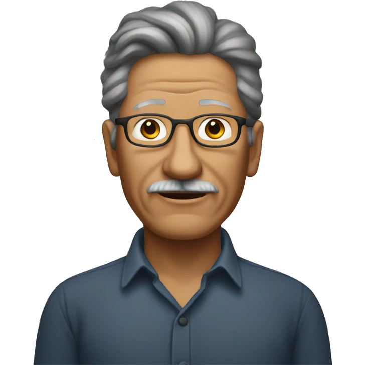 abraham maslow with no glasses emoji