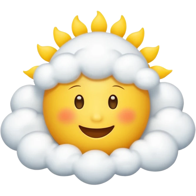 Sunny Cloud, with happy sun emoji