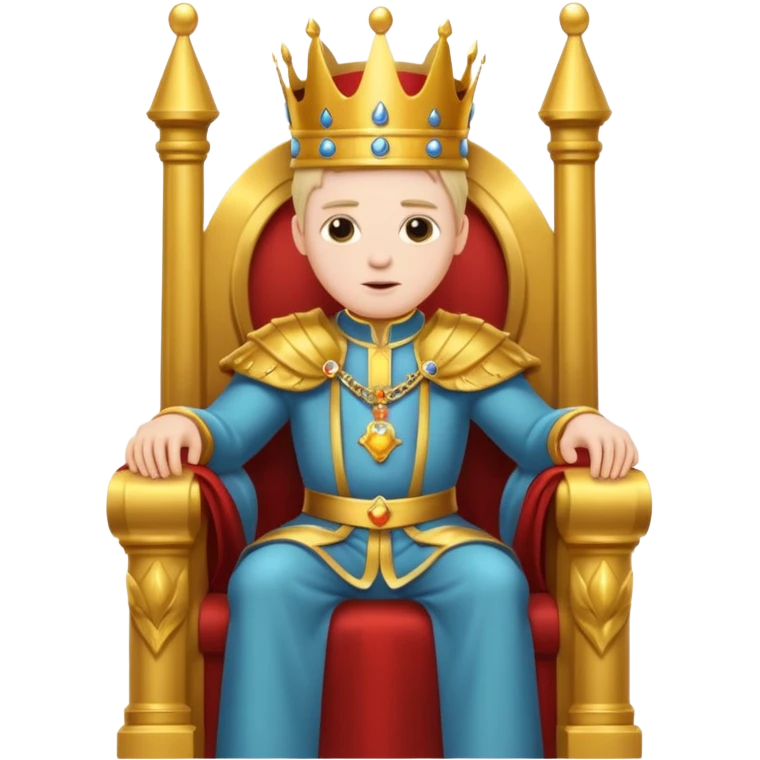 king sitting on throne emoji