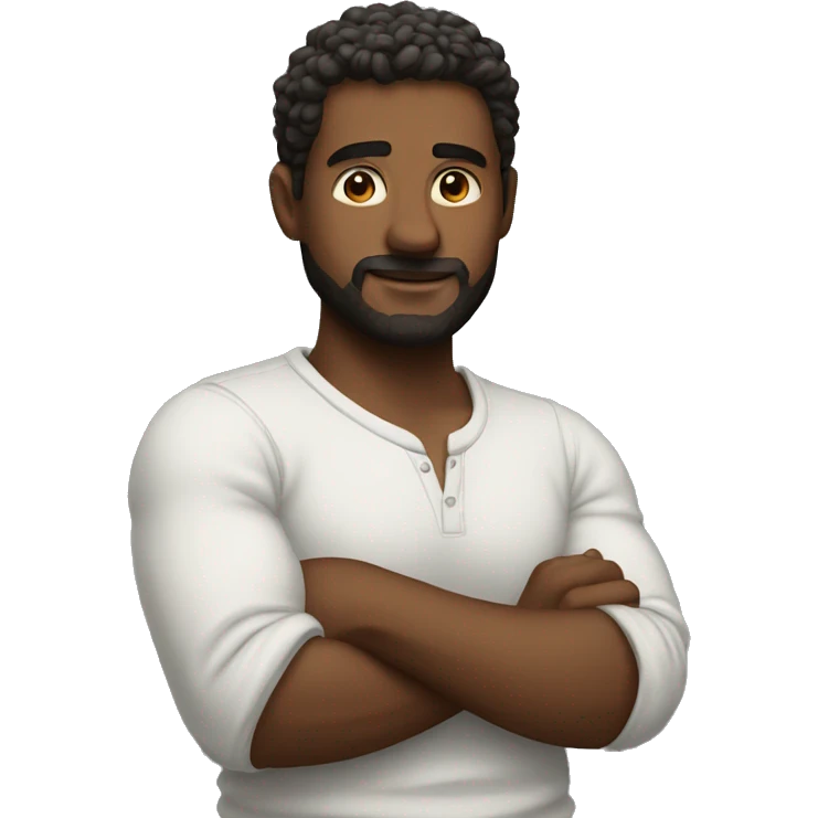 man crossed arms emoji