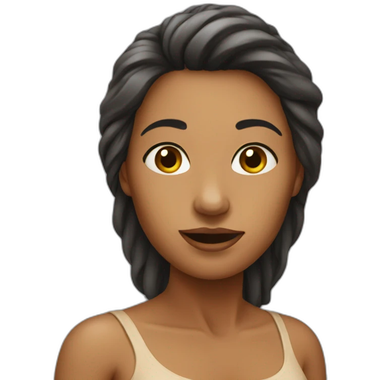 lady without cloth emoji
