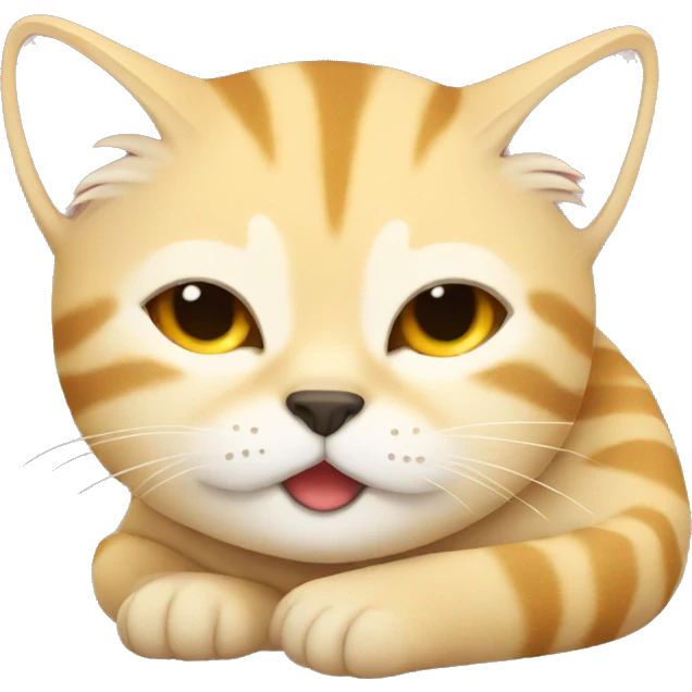 Sand Cat doing Sleeping emoji