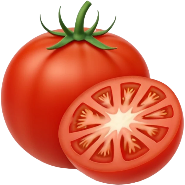 Pomodoro fresco tagliato a fette  emoji