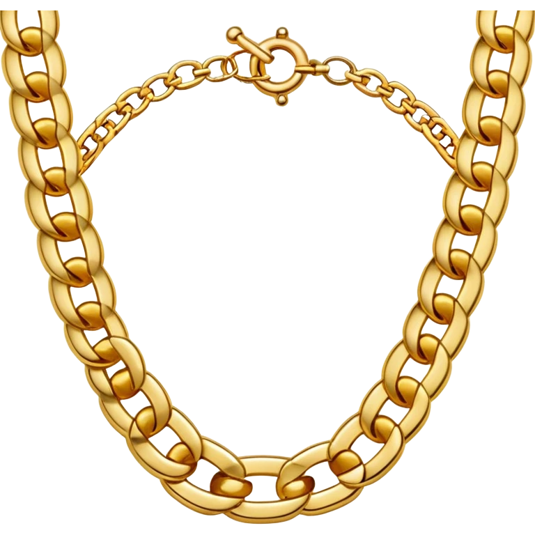 gold chain necklace emoji