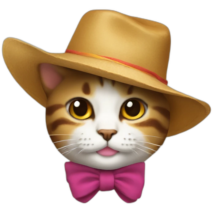 gato con sombrero emoji