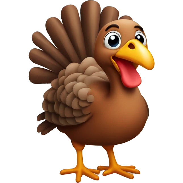 Cute turkey emoji
