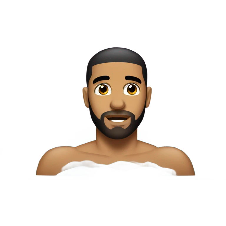 Drake in a hot tub emoji