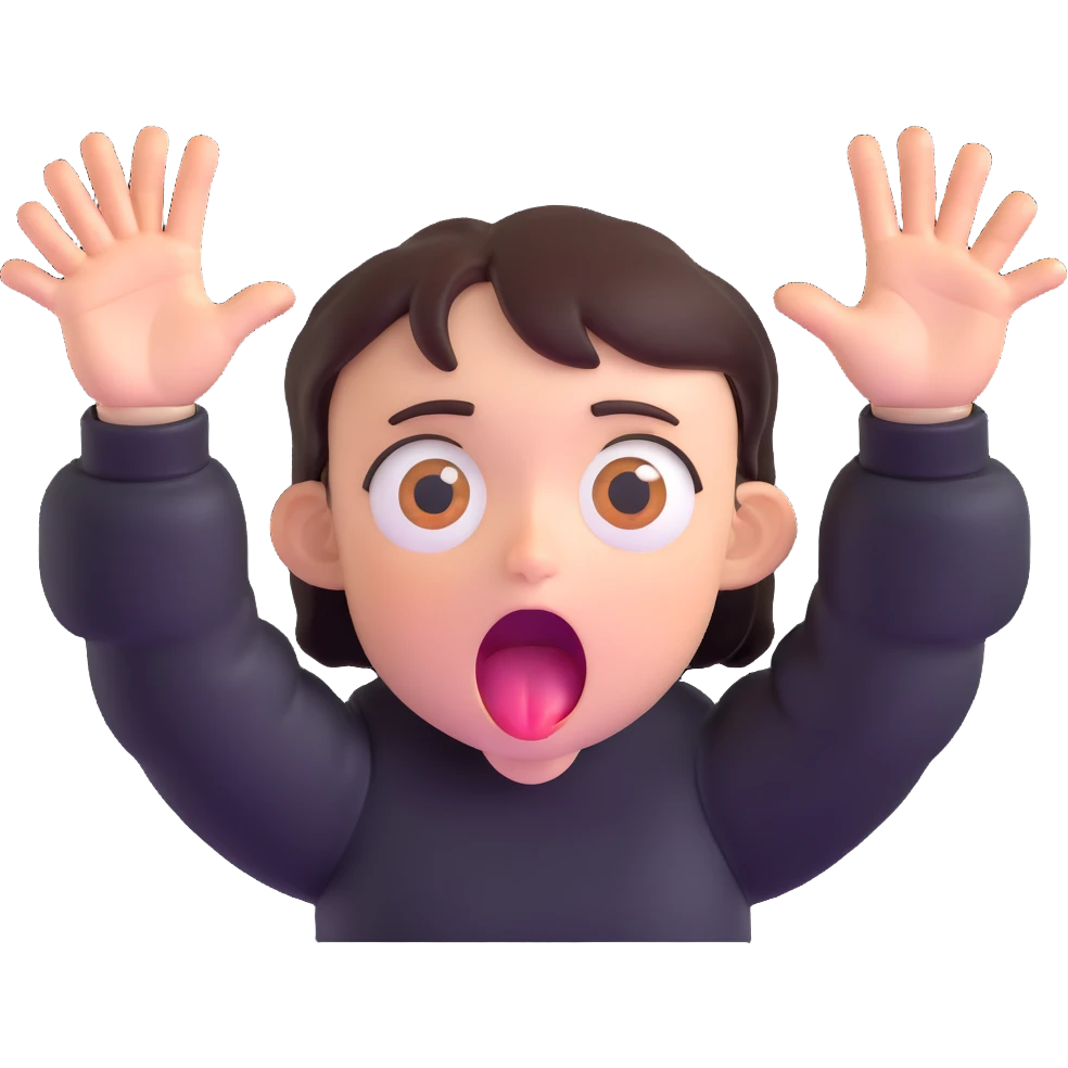 face with wide open mouth, big eyes, drooling, and hands reaching out, expressing intense hunger emoji