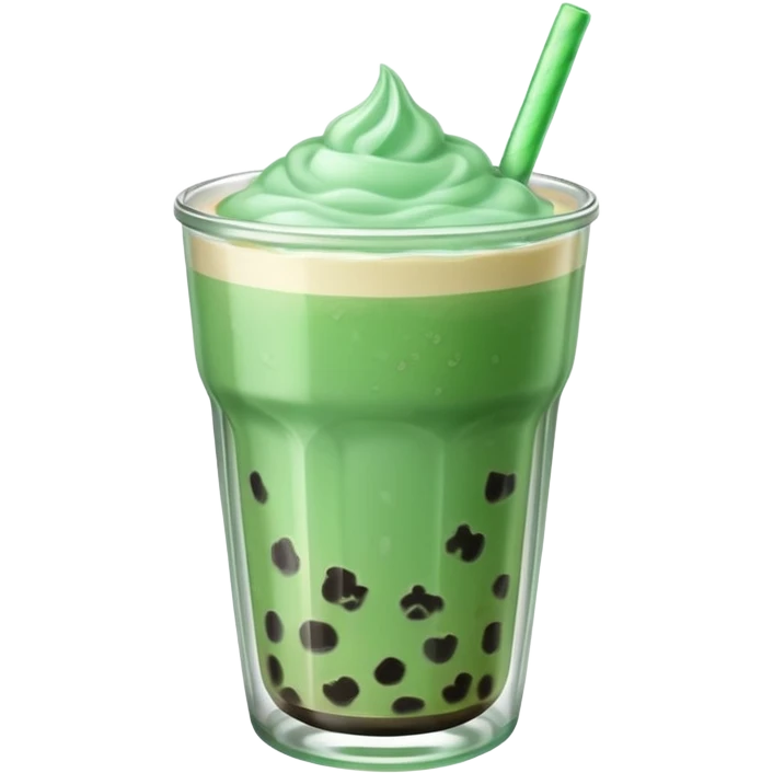 Mint  boba emoji