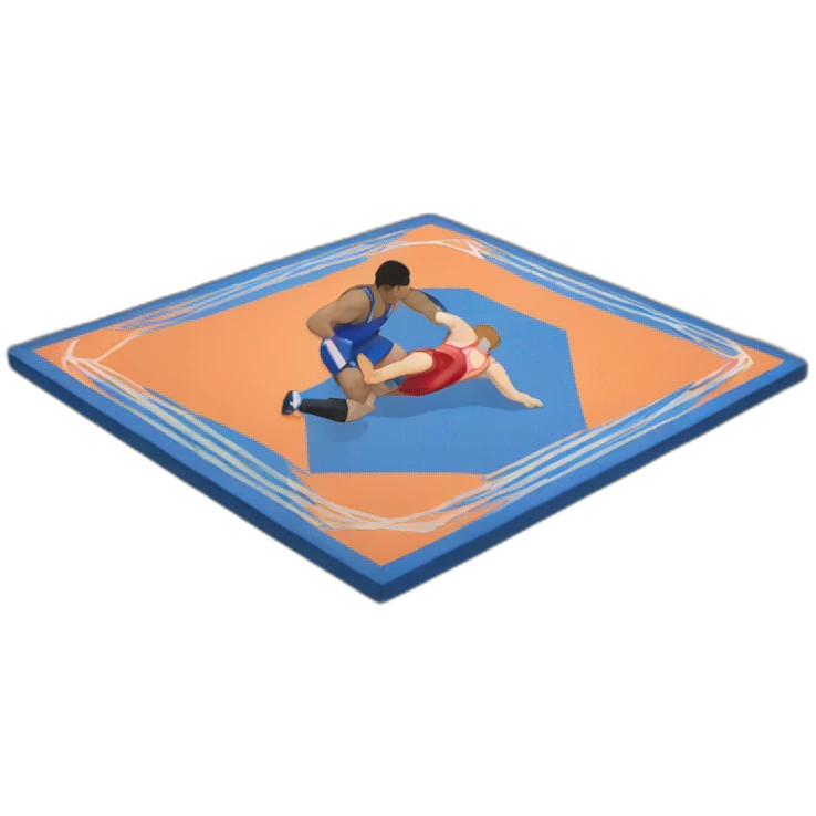 wrestling mat emoji