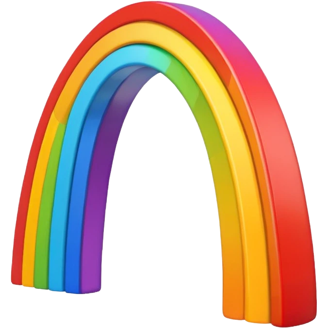 A rainbow swas emoji