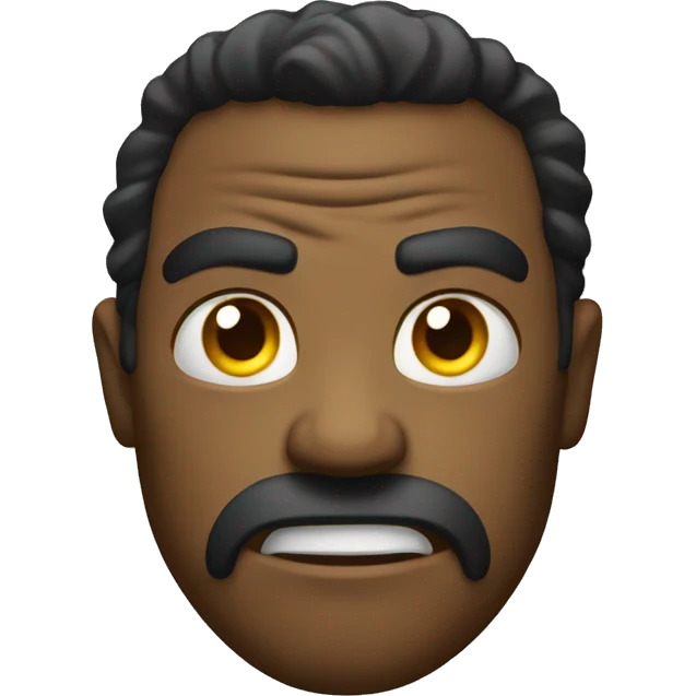 Angry light emoji