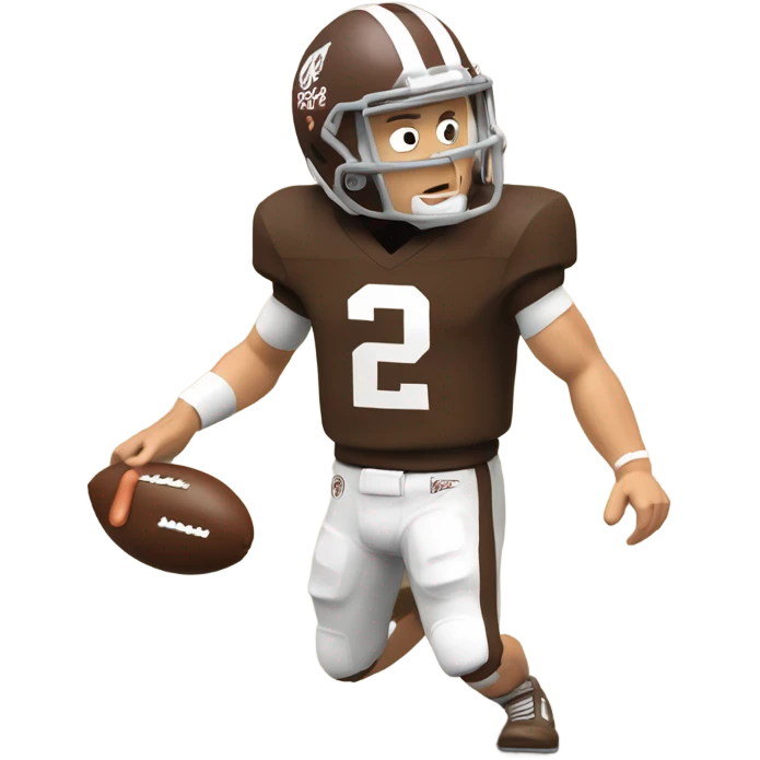 Johnny Manziel doing the Heisman with a hotdog ￼ emoji