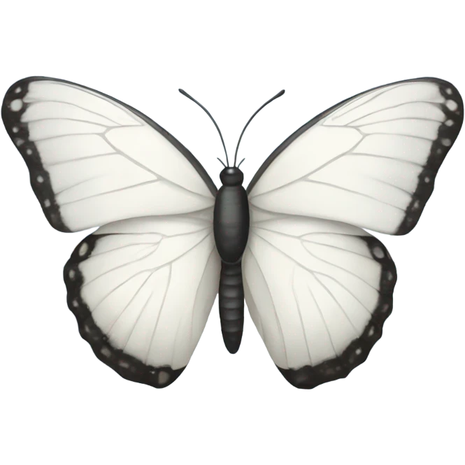 White butterfly  emoji