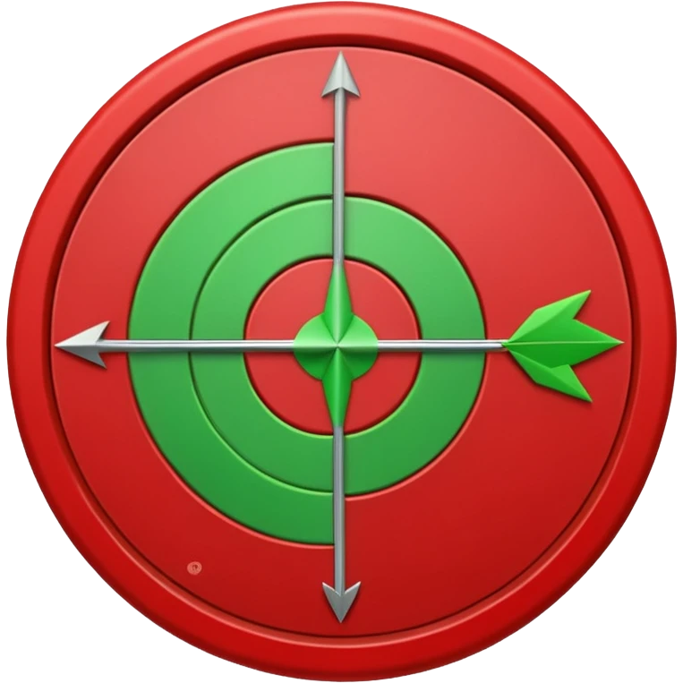 Tag vermelha com uma flecha pra cima verde emoji