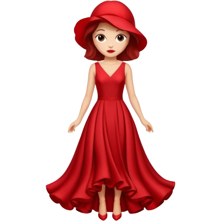 red rose dress no body emoji