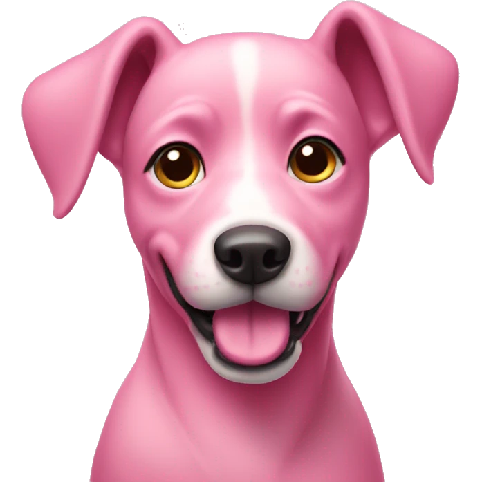 pink dog emoji