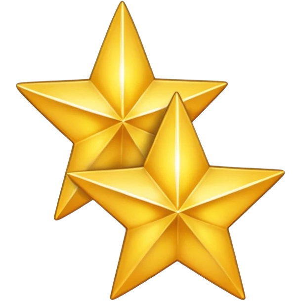 two golden stars emoji