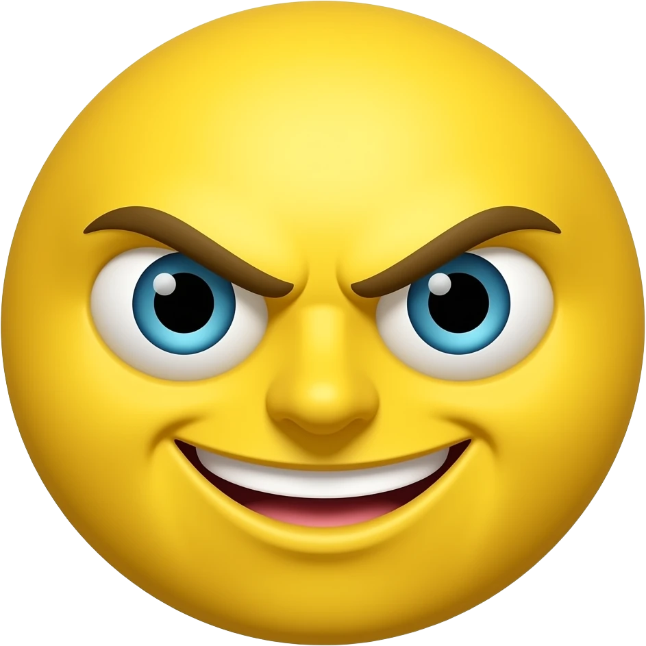 Yellow emoji troublesome emoji