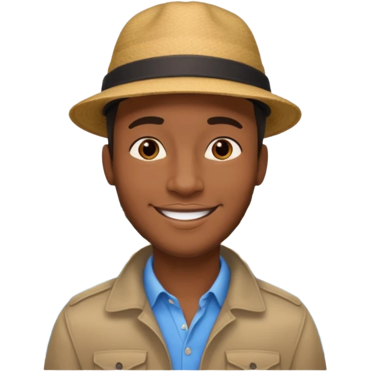 City Tour Guide black man  emoji