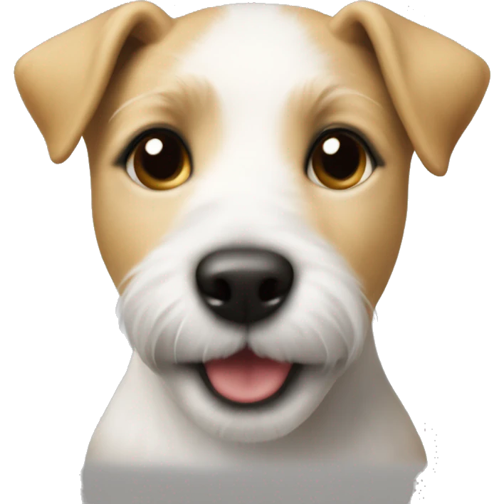 blonde russel terrier puppy emoji
