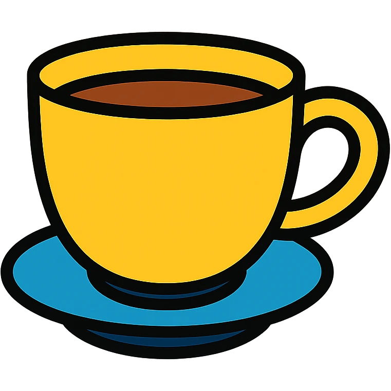 colored cup of coffee icon emoji