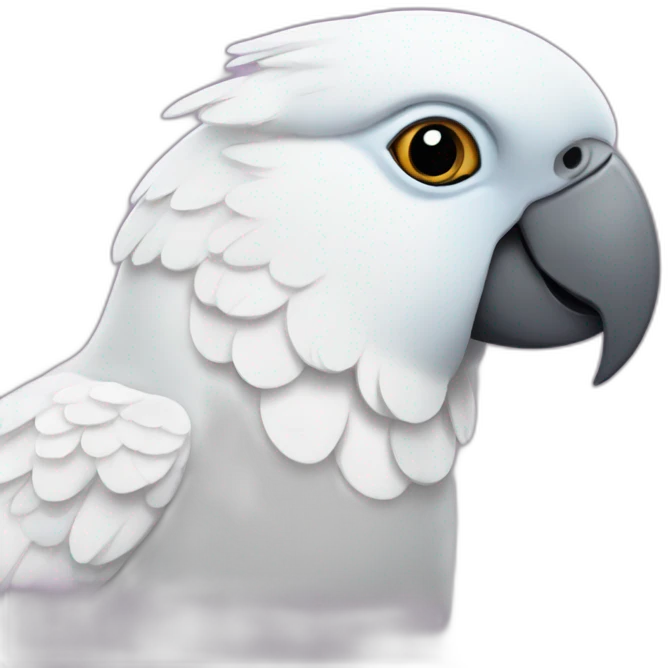 Corella parrot emoji