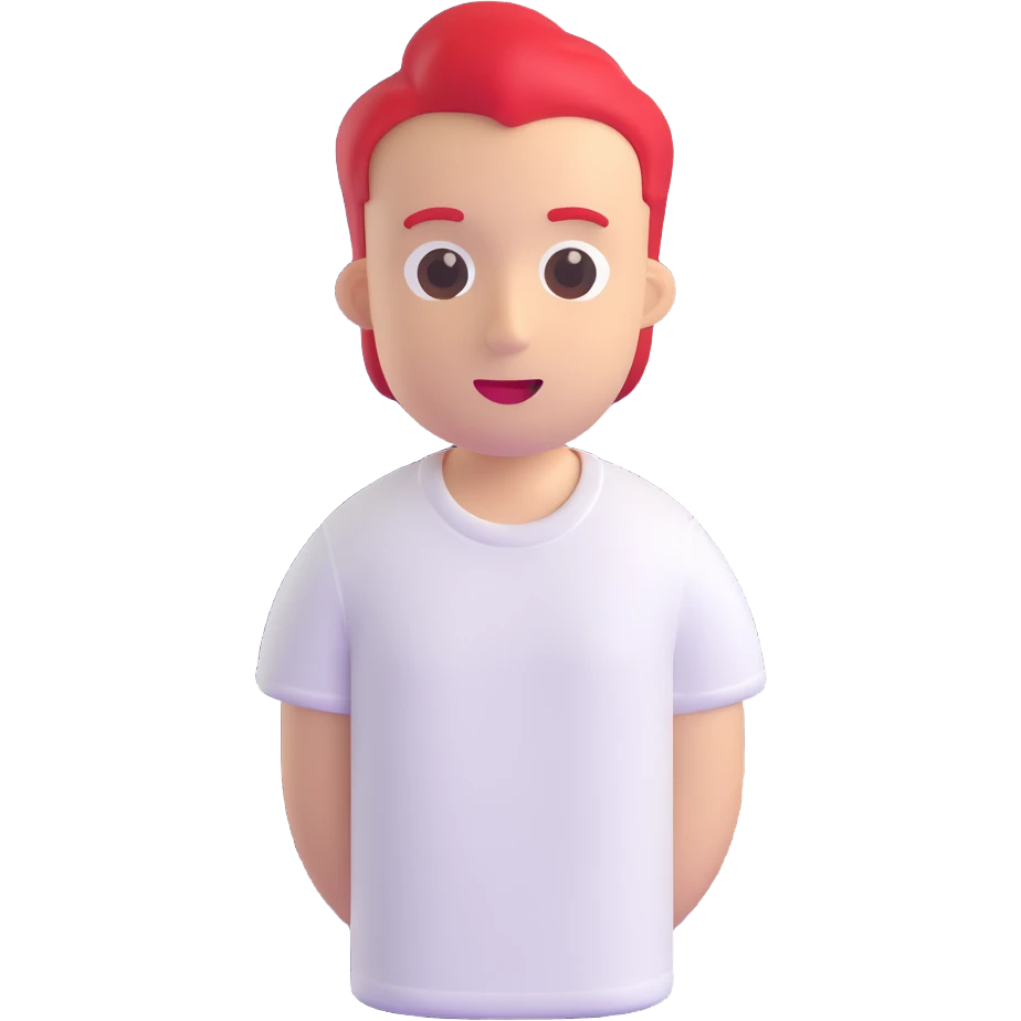 Show only the t-shirt, no arms, no body, no head, keep the 3D emoji style, no background. emoji