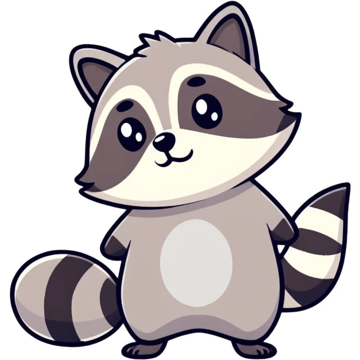 Una persona con un mapache  emoji