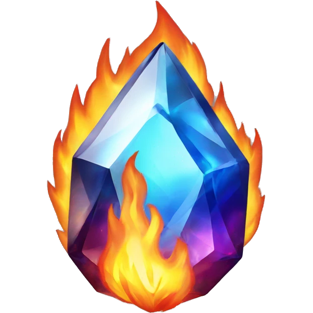 gemstone on fire emoji