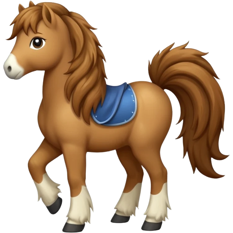 Animal with pony  emoji