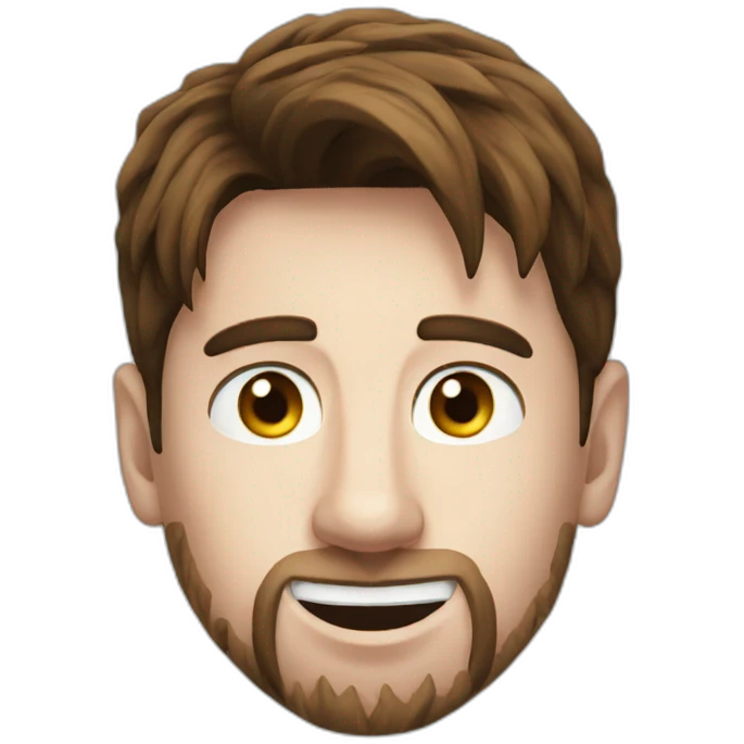 Leo Messi face emoji