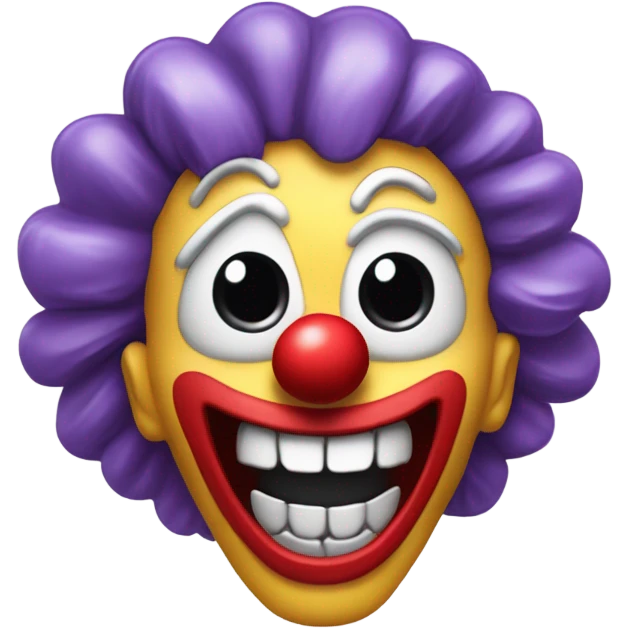 Skull being a clown laughing with this emoji +🫵 emoji