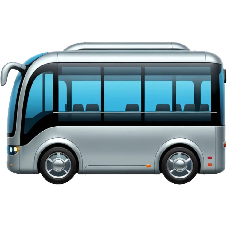luxury future self driving bus auto vehicle emoji