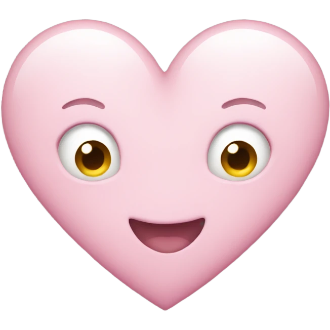 Light pink heart emoji