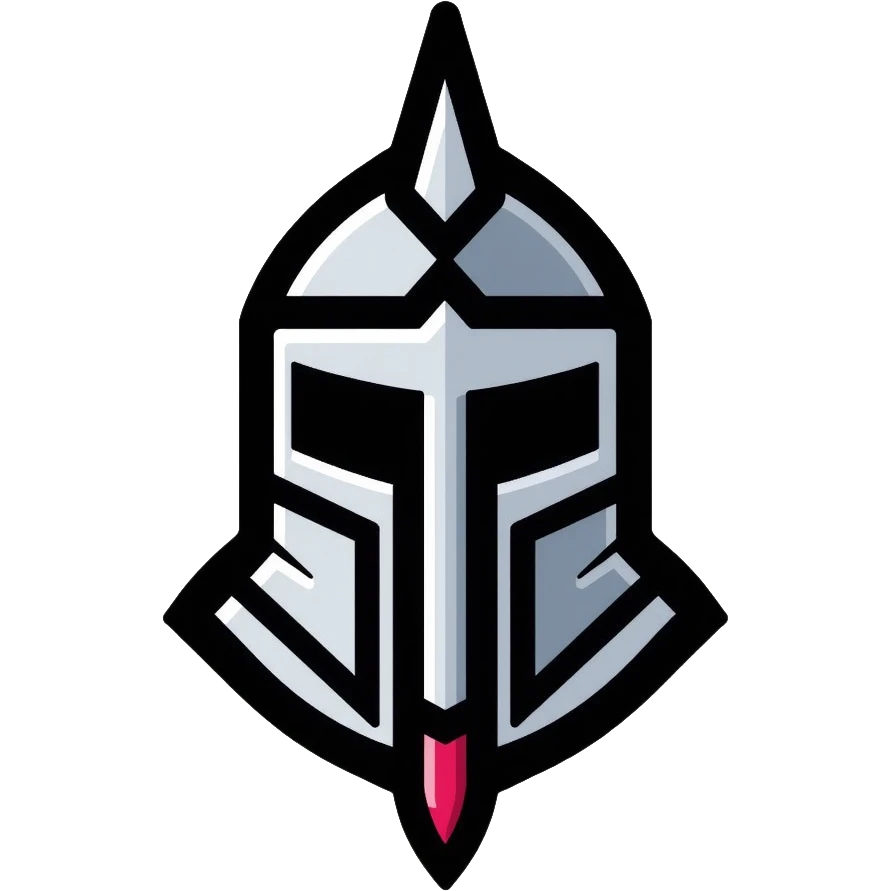 crusader knight helmet with nose guard emoji