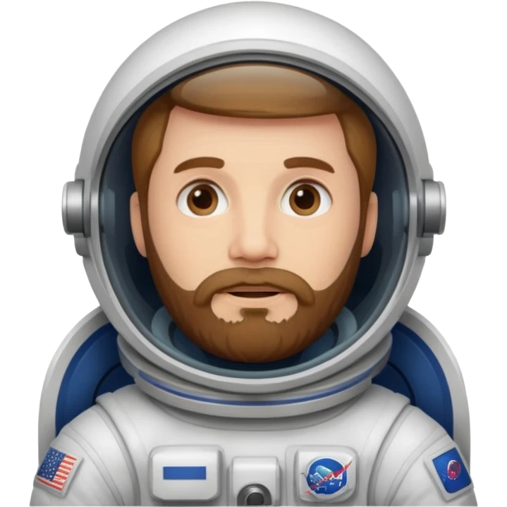 bearded astronout emoji