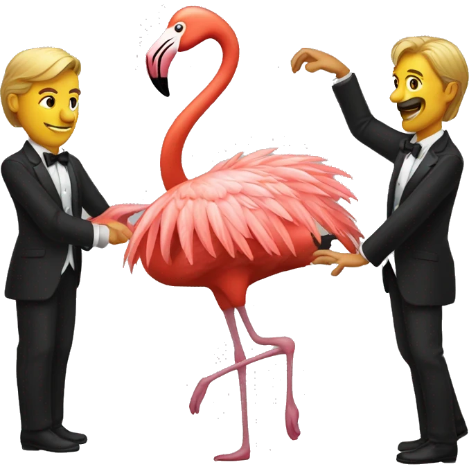 Flamingo flamenco dancing emoji
