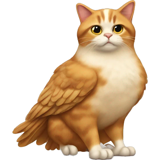 half cat half chicken emoji emoji