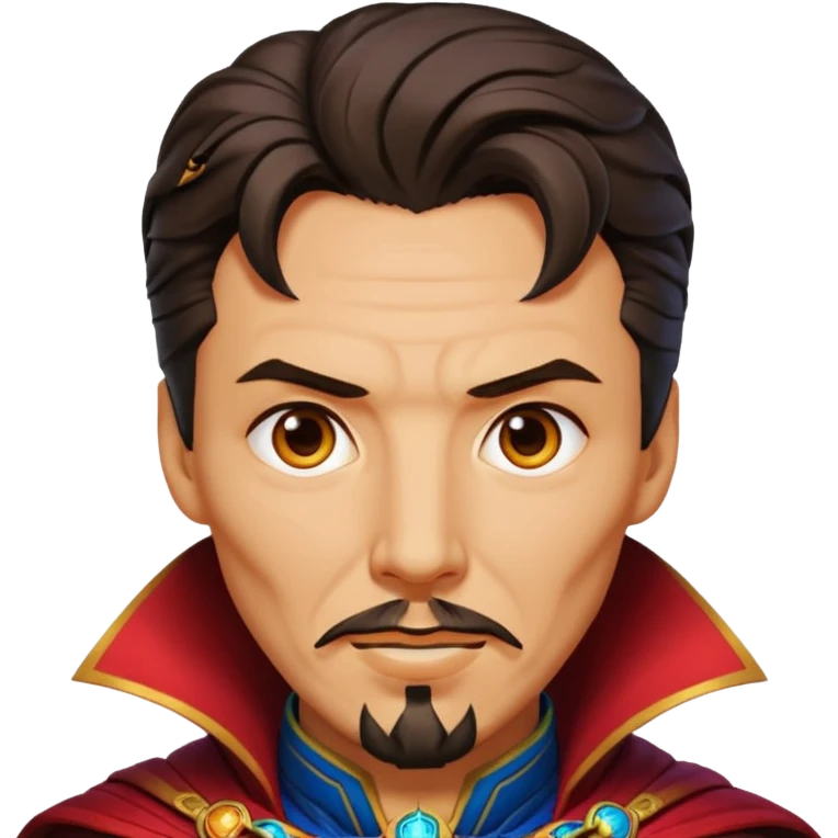 Create Doctor strange Superhero Emoji face only emoji
